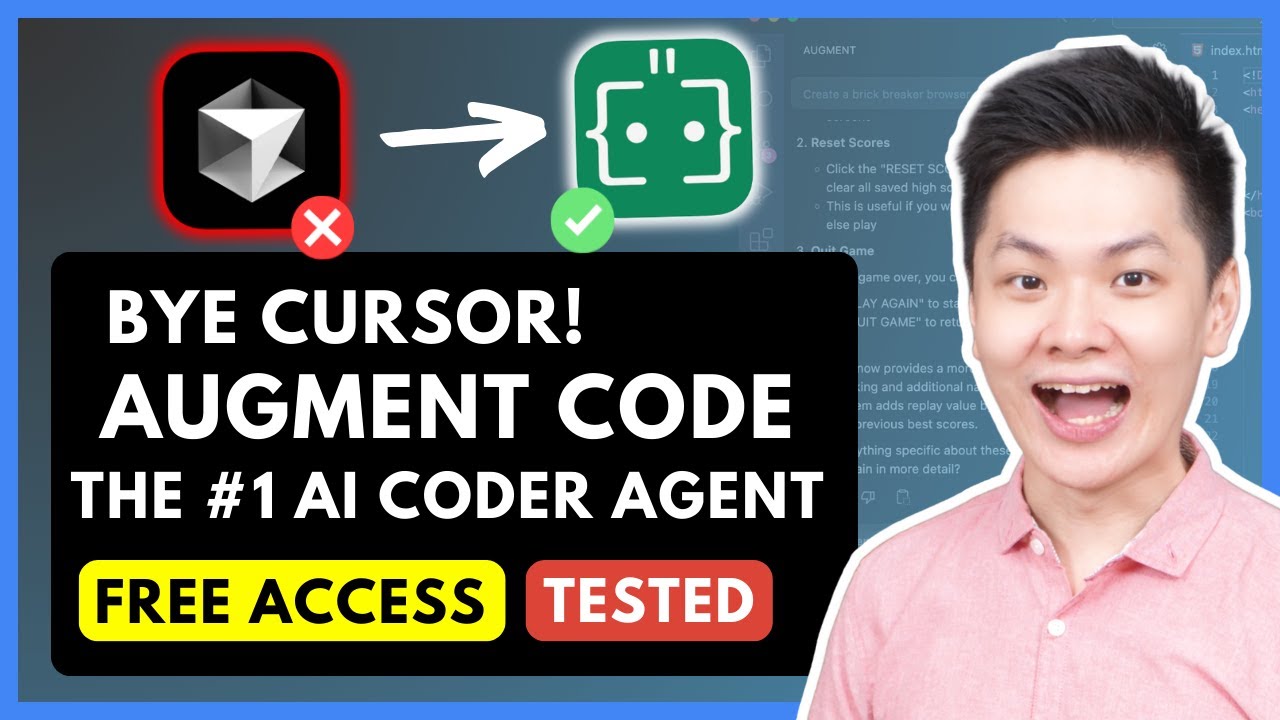 Augment Agent: Bye Cursor! This FREE VSCode Extension is the BEST AI Coding Agent So Far