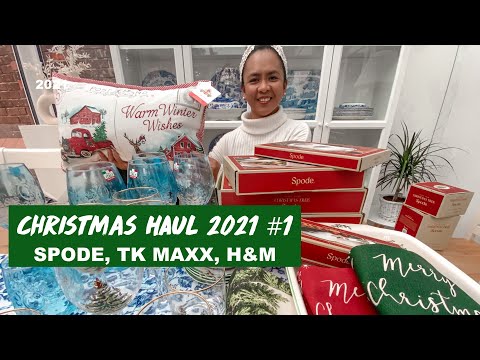 CHRISTMAS HAUL 2021| Spode, TK Maxx, H&M (part 1)