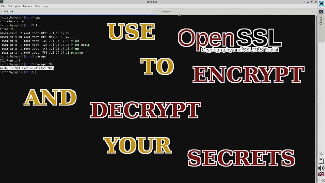 Encrypt and decrypt your secrets with OpenSSL