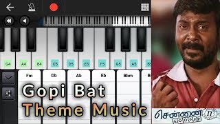 Gopi Bat Theme Music Remix | Notes & Chords | Chennai 28 2 | Yuvan Shankar Raja | Piano