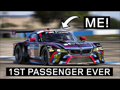 FIRST PASSENGER EVER IN THIS BMW RACE CAR!
