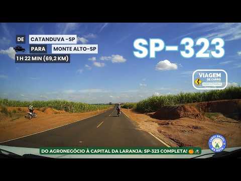 SP-323/CVT-030 | DE CATANDUVA-SP PARA MONTE ALTO-SP PELO NOROESTE PAULISTA! 🚗💨