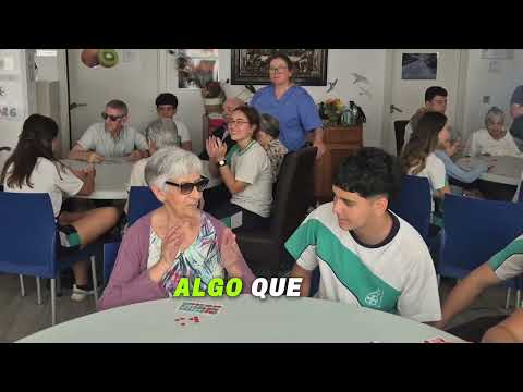 Alumnado del colegio La Presentación de Villava se despide de los mayores del Centro de Día Alpa de Huarte