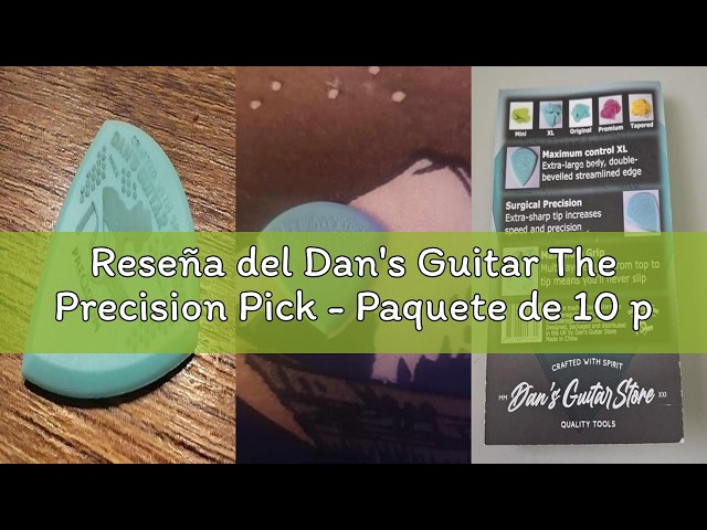Vídeo relacionado con The Precision Pick - Paquete de 10 púas de alta precisión y alta visibilidad de Dans Guitar Store