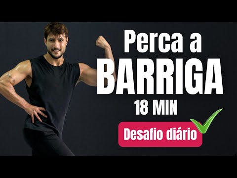 Perca Barriga em casa, com esse desafio HIIT de 18 MIN diariamente 🕢