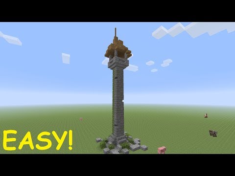 FlyingCow - Minecraft: How To Build A WIZARD TOWER Tutorial (EASY)