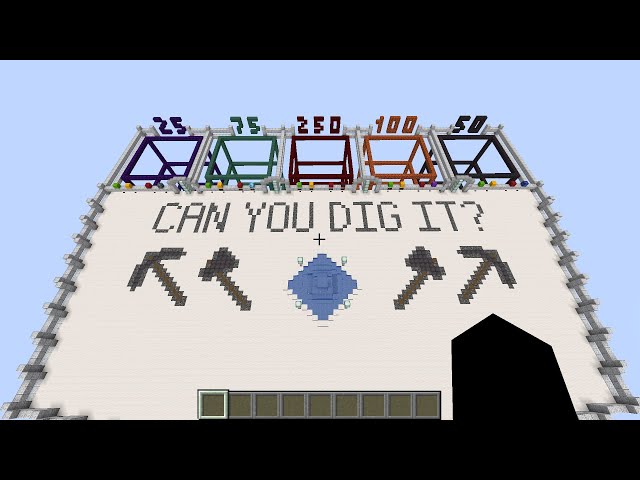 Can You Dig It? - Chunk Mining Speedrun Map Minecraft Map