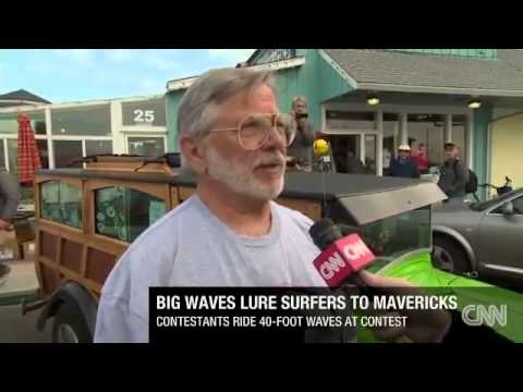 2014 Mavericks Surf - Grant Baker South African wins surfing prize