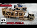 How To Make TATA Heavy Carrier Truck From Cardboard Automatic Loading Unloading