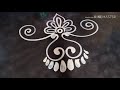 How to draw a beautiful Laxmi pa door alpona design/ Mukesh arts