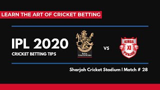 IPL 2020 | RCB vs KXIP (Match#28) | Cricket Betting Tips