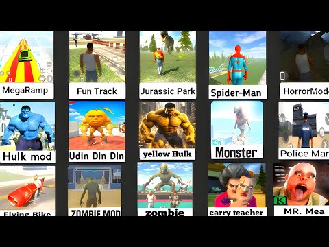 NEW UPDATE YELLO MONSTER HULK MODE INDIAN BIKE DRIVING 3D