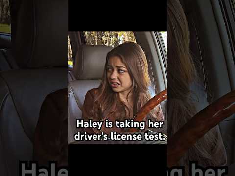 Haley is taking her driver's license test.#funny #modernfamily #shorts #shortvideo #series #fouryou