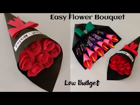 Make Flower Bouquet For Loved Ones | Chocolate Bouquet | Diy Gift valentines day bouquet