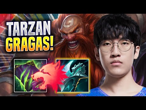 TARZAN IS SO CRAZY WITH GRAGAS! - LNG Tarzan Plays Gragas JUNGLE vs Elise! | Season 2023