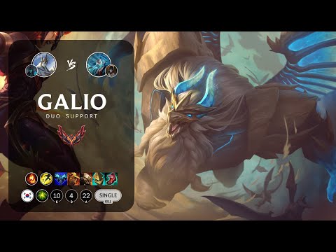 Galio Support vs Zilean - KR Grandmaster Patch 13.22