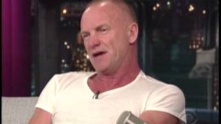 Sting Interview with David Letterman Sept 30, 2013