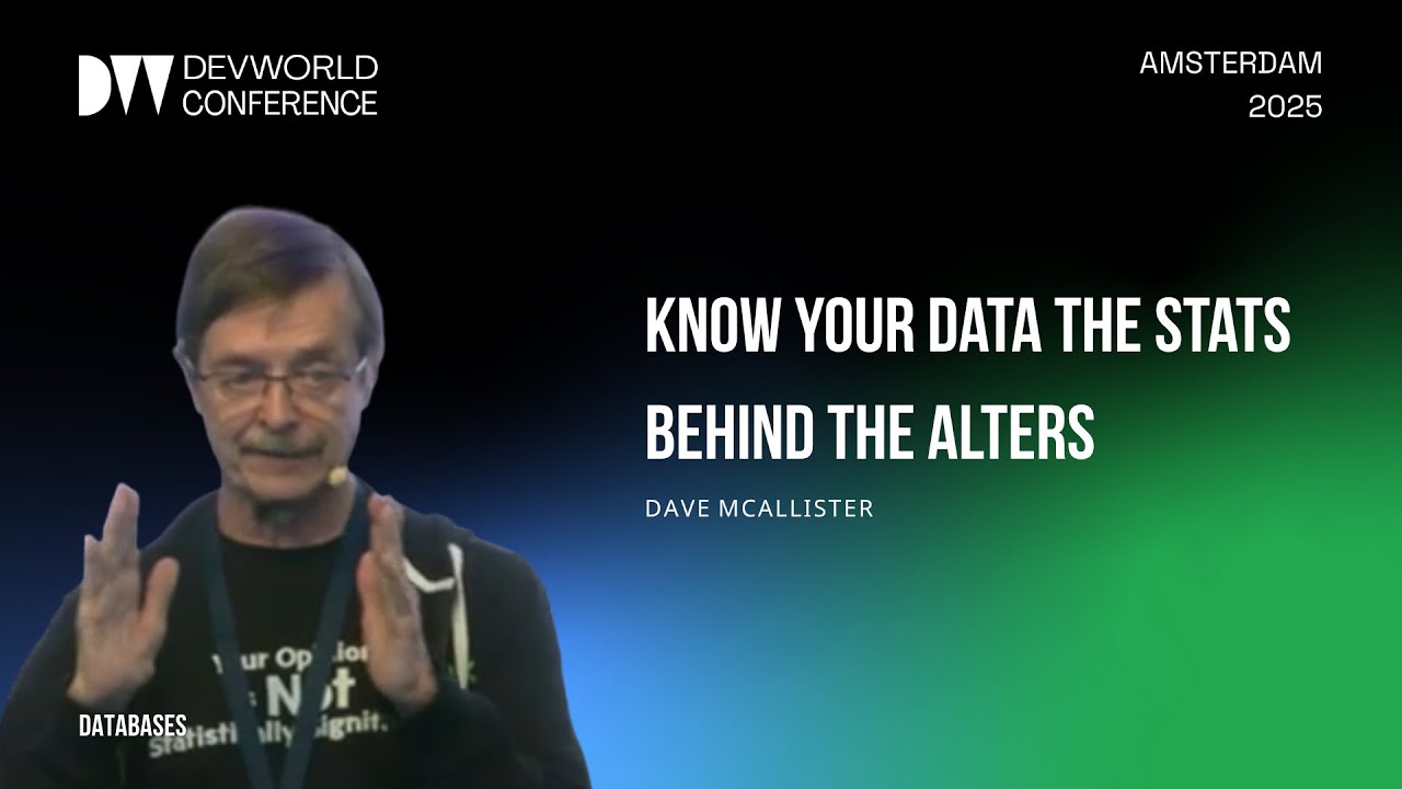 Dave Mcallister - Know your data the stats behind the Alters