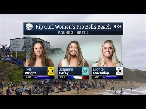 2016 Rip Curl Women's Pro Bells Beach: Round 3, Heat 4 Video
