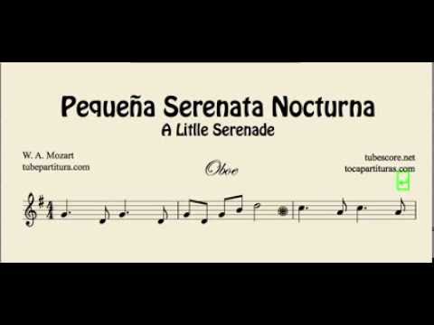 A Little Night Music Sheet Music for Oboe Pequeña Serenata Nocturna Partitura de Oboe