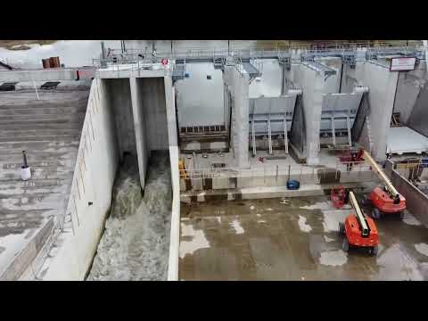 Sanford Dam Being Repaired