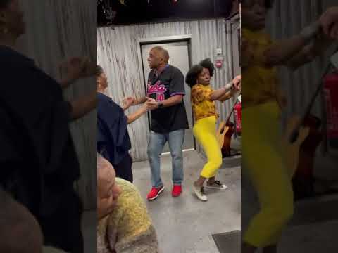 A touch of dancing during ATaste of Salsa Caribbean Roast - izzy + Roy & Carol +Roy and Arthur