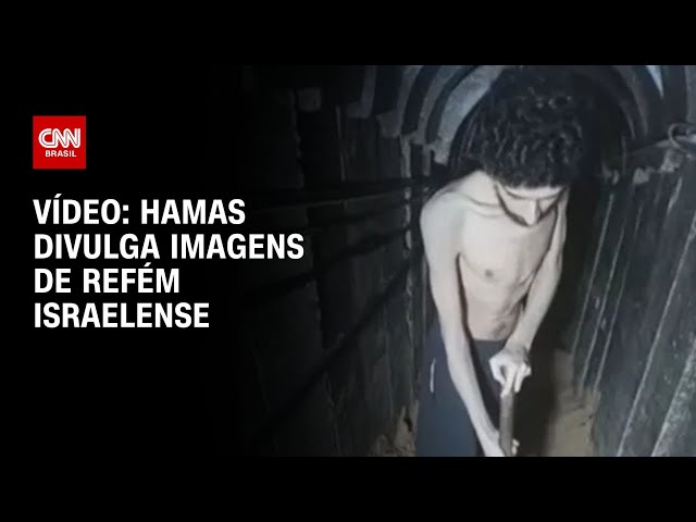 Hamas divulga vídeo de refém israelense "cavando a própria cova" | CNN BRASIL
