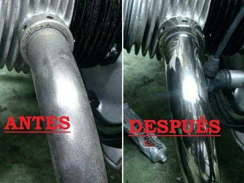 How to remove rust, clean and polish metal and chrome manifolds with gLanzoL. trick tutorial