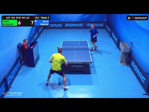 15:55 Vitalii Krokhmal - Serhii Kalenyk 05.09.2023 TT Euro.Cup Ukraine Professional. TABLE 3