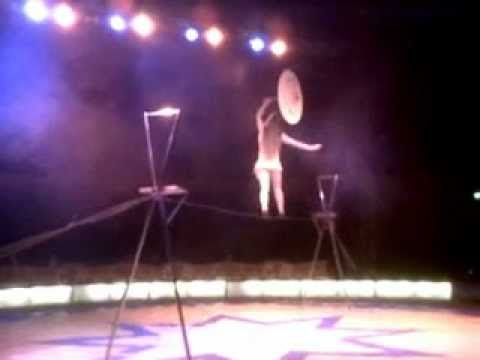 circus girl makes a sexy finish