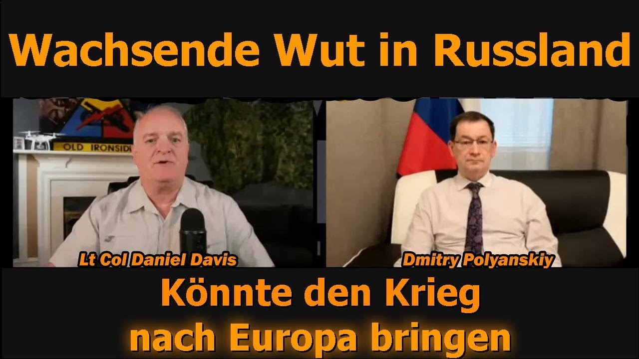 Wachsende Wut in Russland – Dmitry Polyanskiy & Lt. Col. Daniel Davis Video-Thumbnail von YouTube