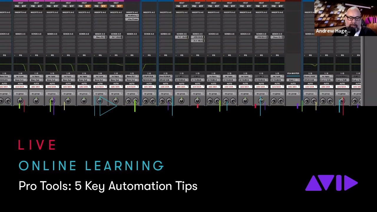 Avid Online Learning — Pro Tools: 5 Key Automation Tips