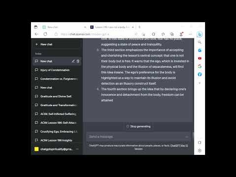 ChatGPT Spirituality ACIM Lesson 199 - I am not a body. I am free