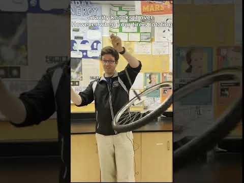 Gyroscopic Precession Helping you to Ride a Motorcycle