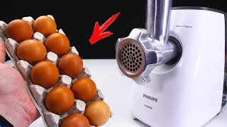 EXPERIMENT MEAT GRINDER vs EGG