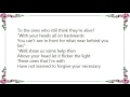 Augie March - The Hole in Your Roof Lyrics