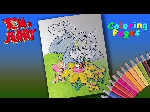How to Coloring Tom and Jerry. Tom and Jerry and the bee Coloring Pages for Kids