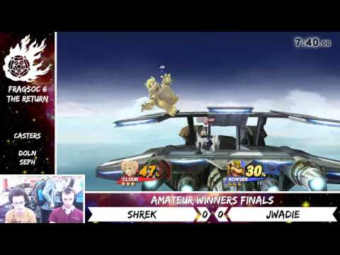 Smash@Fragsoc 6 // Amateur Winners Finals // ShRek (Cloud, Bayonetta) vs. SCC | JWadie (Bowser)