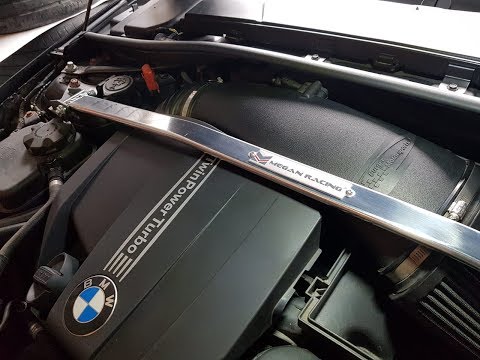 Megan Racing Strut Bar // Install Video (BMW E90 E92 E93)