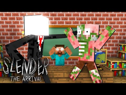 Monster School  SLENDER MAN HORROR GAME - Minecraft Animation