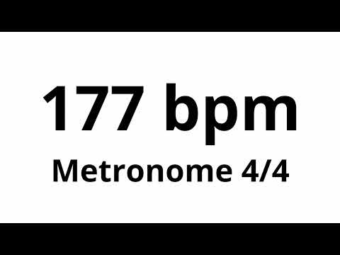 177 bpm tempo ' metronome ' 4/4