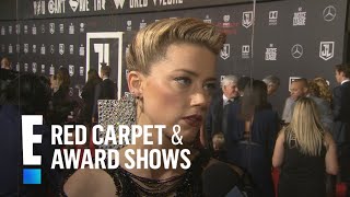 Amber Heard Teases "Aquaman" at "Justice League" Premiere | E! Live from the Red Carpet
