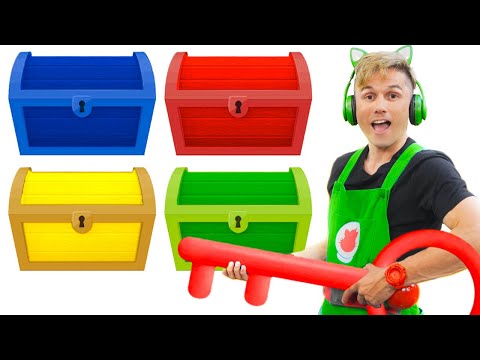 Gato Galactico e o TESOURO SECRETO das 7 CORES | Aprenda as cores com Turma | Learn Colors for Kids