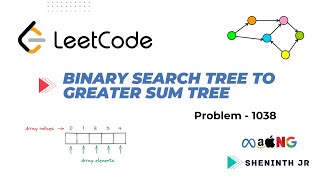 Binary Search Tree to Greater Sum Tree | Leetcode - 1038 | Tamil | Python | Java