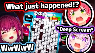 Marine Destroying Okayu In Seconds In Puyo Puyo Tetris Caught Miko Off-Guard【Hololive】