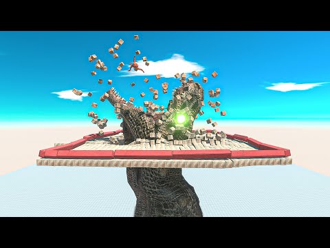 Slow Motion Dinosaur Head Eats Units - Animal Revolt Battle Simulator