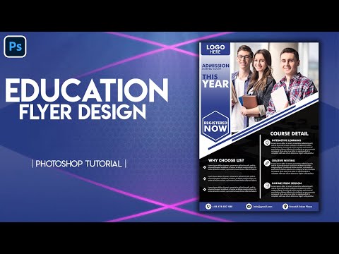 How to Create Professional Educational Flyer Design in Adobe Photoshop