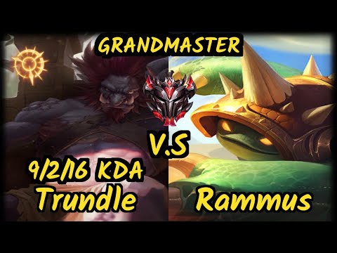 RDP Zuao (TRUNDLE) vs RAMMUS - 9/2/16 KDA JUNGLE GAMEPLAY - BR Ranked GRANDMASTER v9.6