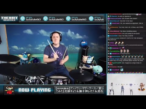 The8BitDrummer plays Unknown Mother-Goose by wowaka (Kyo & Reona & Ruki & Roki tried to sing)
