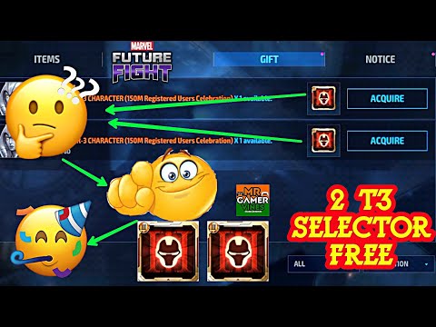 🤔🤫🥳2 T3 selector free in Marvel future fight 2022 Hindi video Mr GAMER VINES👍